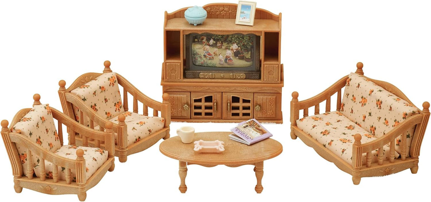 5716 Maison de ville avec grenier - Maison de poupée et salon de maison de campagne L5339 - Meubles de maison de poupée, 30 x 50 cm, 1 pièce (1 paquet), en plastique