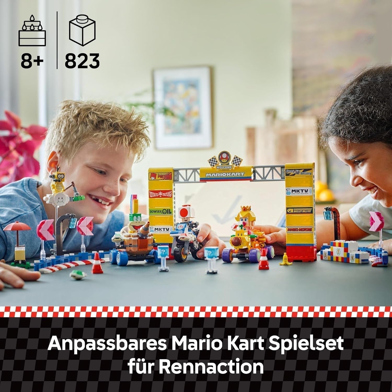 LEGO Super Mario : Mario Kart - Ensemble Baby Peach et Grand Prix, Figurines Nintendo - Toad, Lakitu, Baby Peach et Lemmy, Cadeau pour garçons, filles et joueurs de 8 ans et plus, Adventure Toy 72036 Jeux de construction Beuche den LEGO-Store
