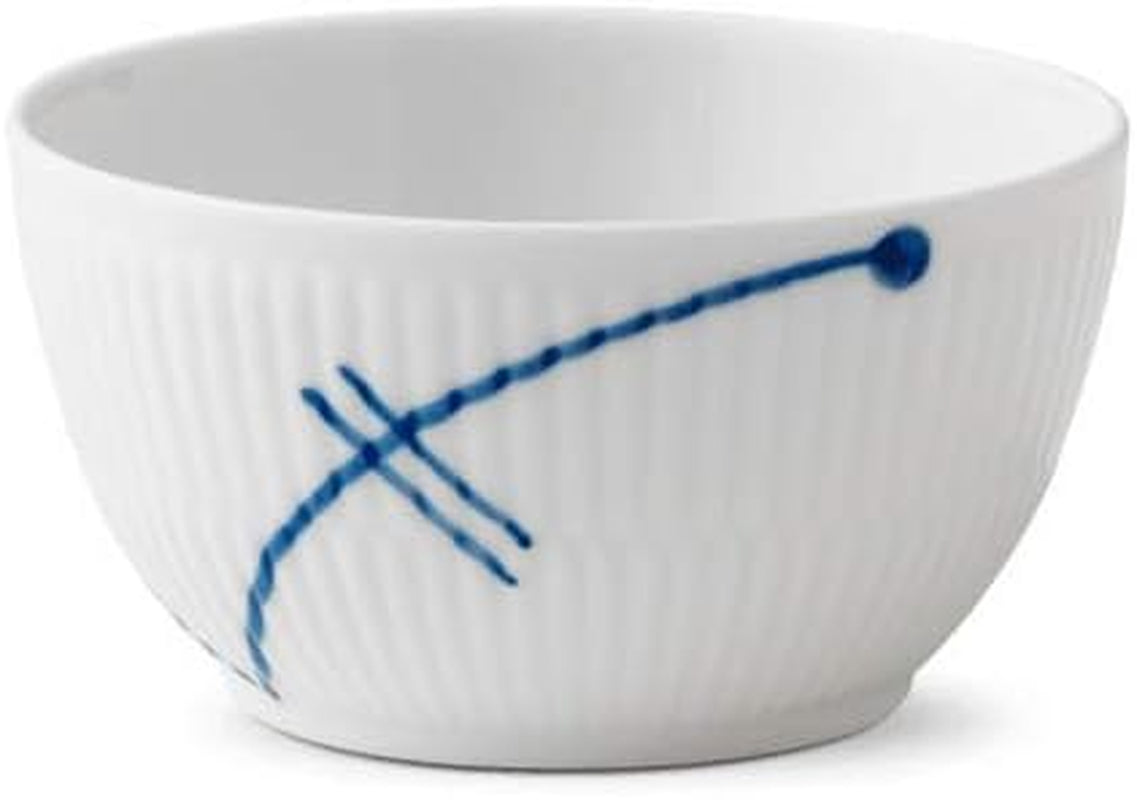 Méga Cendrier en Porcelaine Bleu-Blanc, 10 cl, Peint à la Main, 1017342