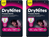Huggies DryNites Vêtements de nuit pour filles, 3-5 ans (16-23 kg), 2 x 16 pièces