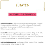 Fine Pate Gourmet Gold aux légumes, nourriture humide pour chats à la truite et à la tomate, paquet de 12 (12 x 85 g)