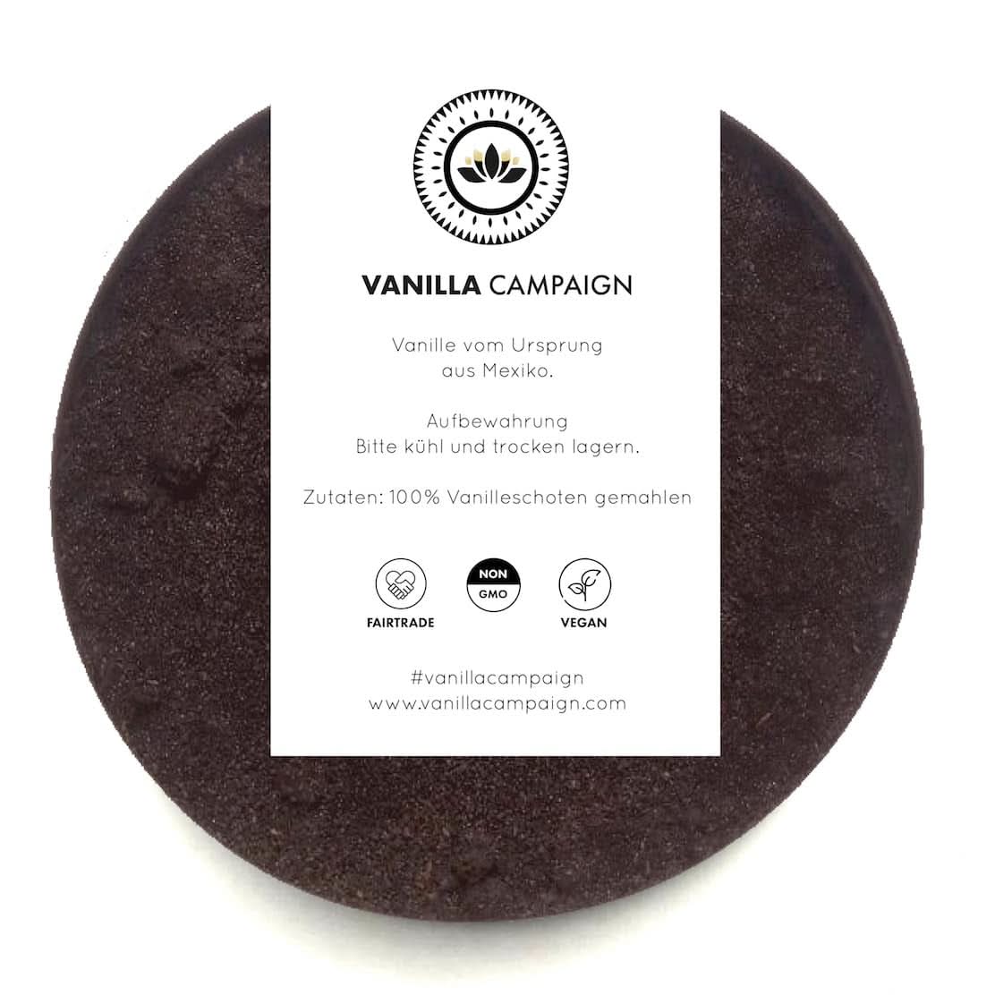 Poudre de vanille de qualité supérieure à partir de vraies gousses de vanille, naturelle, sans sucre, sans additifs, commerce équitable, végétalien (40 g sans boîte) de Vanilla Campaign® Flavors Naty Shop