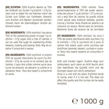 Greatvita Érythritol 1000 G | Süßungsmittel & Zucker-Alternative sans calories | Sans gluten, sans gluten et sans gluten | Idéal pour les desserts, les desserts et les édulcorants Naty Shop