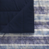 Couverture d'été basique, microfibre, rayures jeans, 200X240Cm Quilts et couettes Naty Shop