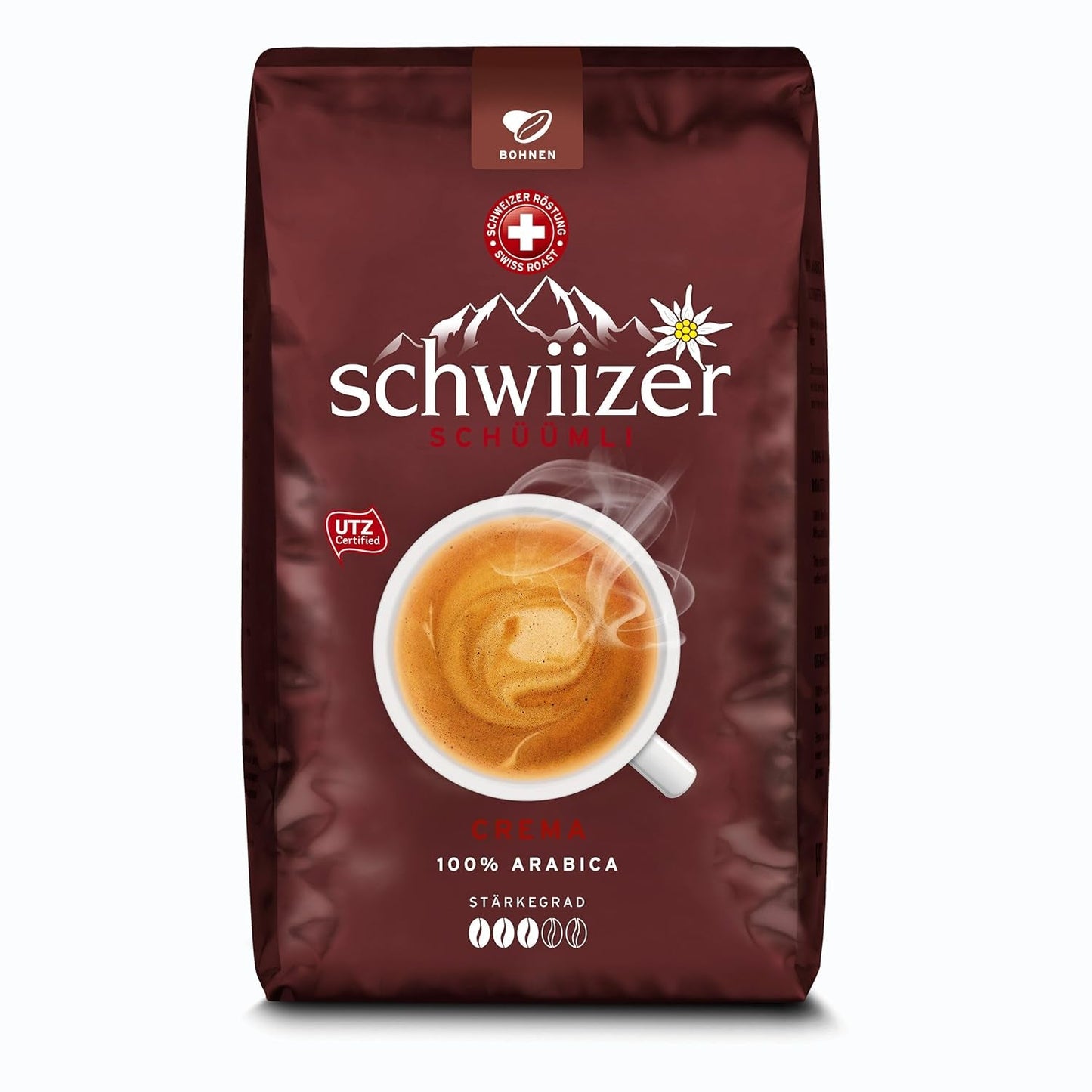 Grains de café Schwiizer Schüümli Cream, café torréfié, grains de café, 3000 g