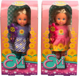 Simba Evi Love Flowers Assortiment de 2 variantes Un seul article sera expédié Poupée dans une jolie robe florale avec fleur 12 cm Poupée de jeu à partir de 3 ans
