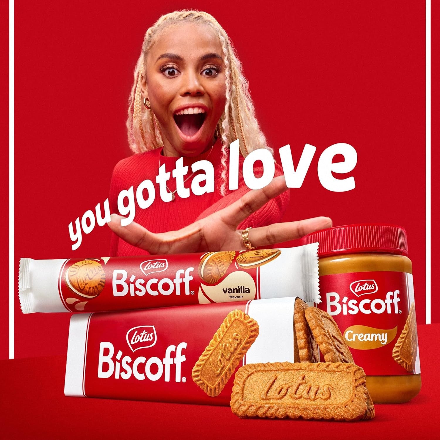 Biscoff Lotus | Pack varié de biscuits doubles | 3 variétés : Biscoff Crème, Saveur Vanille et Chocolat | 5 biscuits doubles par paquet | Ingrédients d'origine naturelle | Pas de colorants | 16x50g | 800g