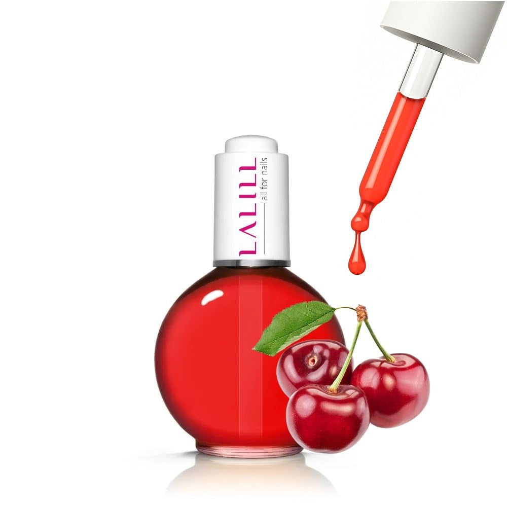 LALILL Nail Cuticle Oil 75Ml - Himbeere Nagelpflegeöl - Nagelöl Pflege Für Nägel Nagelhaut - SPA Maniküre Naildesign Hände - Vegan - Avec Pipette
