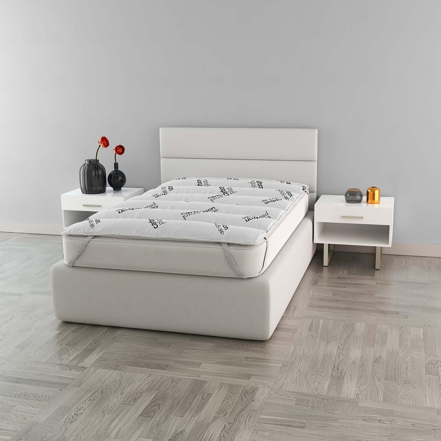 MB Home Italia, Topper, Thermocontrol, Double 160X195 Cm Couettes et couettes Naty Shop Petit double 120X195 Cm Charbon