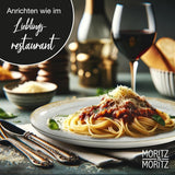 Moritz & Moritz BLOSSOM service de table en porcelaine pour 6 personnes, 18 pièces - Vaisselle moderne au design ludique - Service à café facile d'entretien avec assiettes et bols - Service combiné