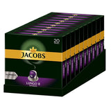 Capsules de café Lungo Intenso, intensité 8 sur 12, 200 capsules compatibles Nespresso®*, 10 x 20 tasses & Capsules de café Lungo Intenso, intensité 8, 100 Nespresso®* 10er Pack, 10 x 10 tasses