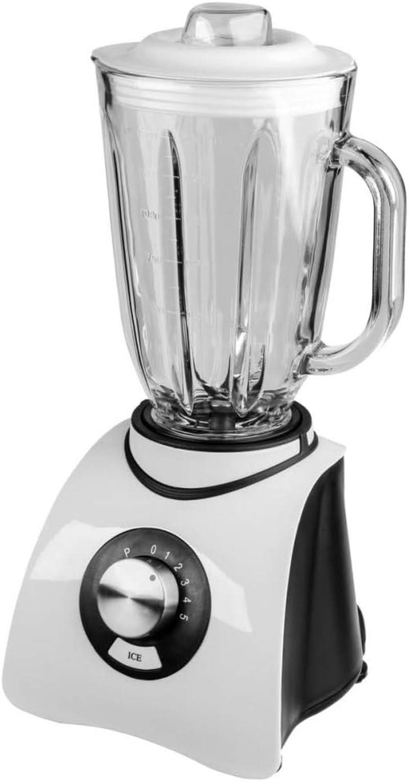 Gastroback 40898 Vital Basic, avec fonction de broyage de glace intégrée, mélangeur à moteur 600 watts, mélangeur à moteur, 1,5 litre, cuisine blanche Naty Shop