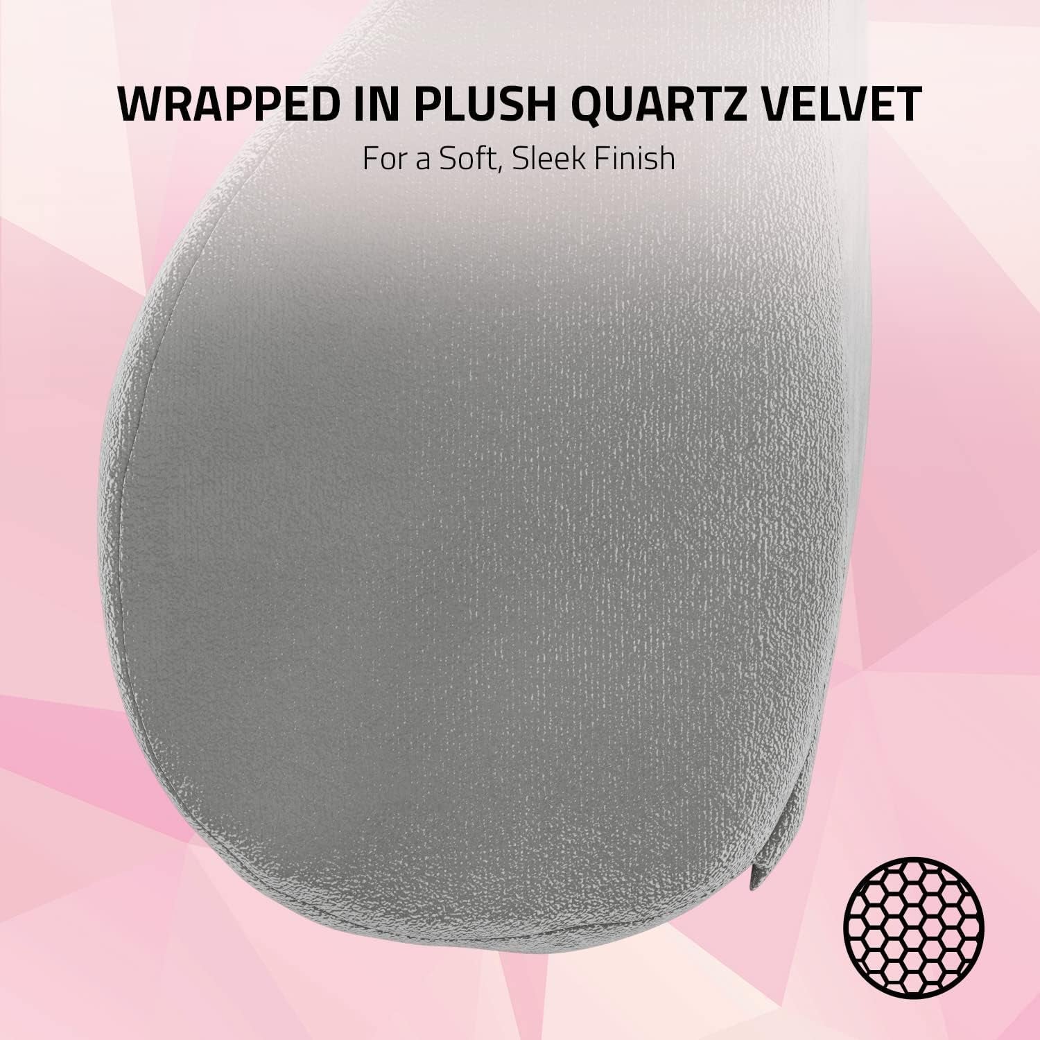 Coussin de tête Razer - Coussin de nuque et de tête pour chaises de jeu (conception ergonomique, mousse à mémoire de forme, housse en velours noir doux) Quartz Naty Shop Oreillers standard