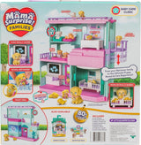 Ensemble de jeu Little Live Pets Mama Surprise Families Baby Clinic, 3 chiots Retriever inclus, ensemble de jeu magique double face (27,8 cm de largeur, 23,8 cm de hauteur). Nourrir, se baigner et jouer, cadeau pour enfants Figurines Naty Shop