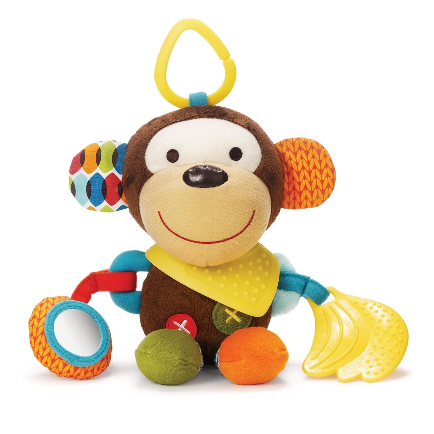 Skip Hop Bandana Buddies Jouet d'activité, Peluche pour bébés et enfants, Multicolore, Elephant Baby Toys Naty Shop Monkey