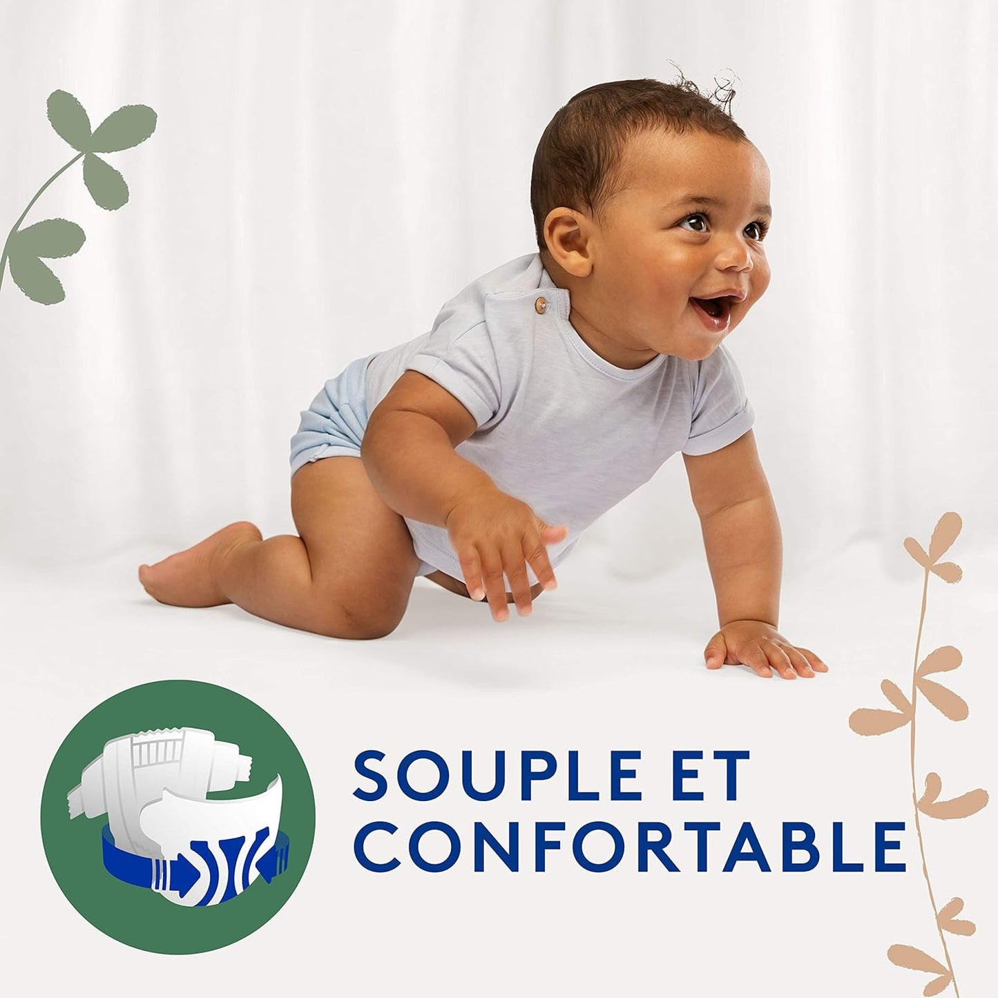 Douceur Naturelle – Couches taille 3 (5-9 kg) Pack 1 mois – 172 couches