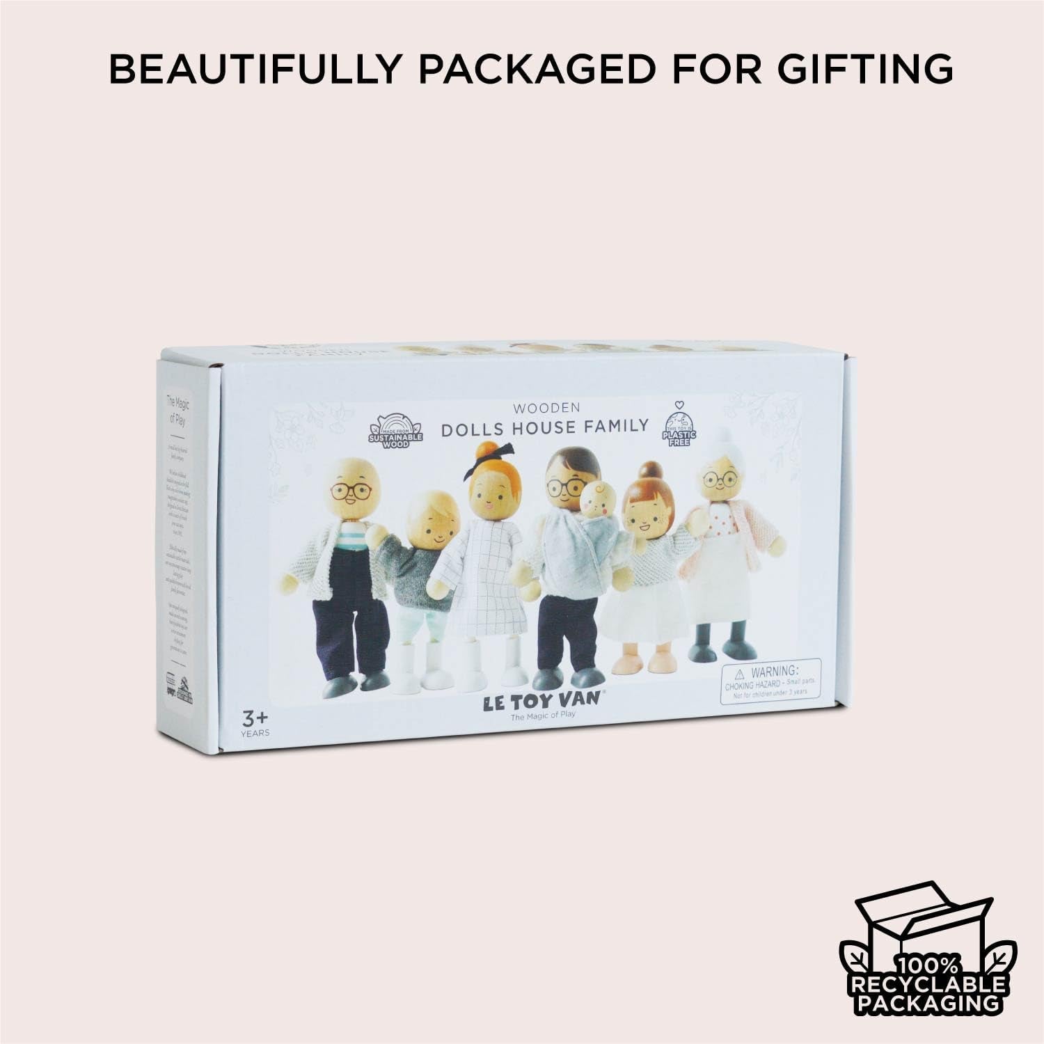 – Ensemble de jeu de maison de poupée en bois My Doll Family | Daisylane Ensembles d'accessoires pour maison de poupée pour filles – À partir de 3 ans P053