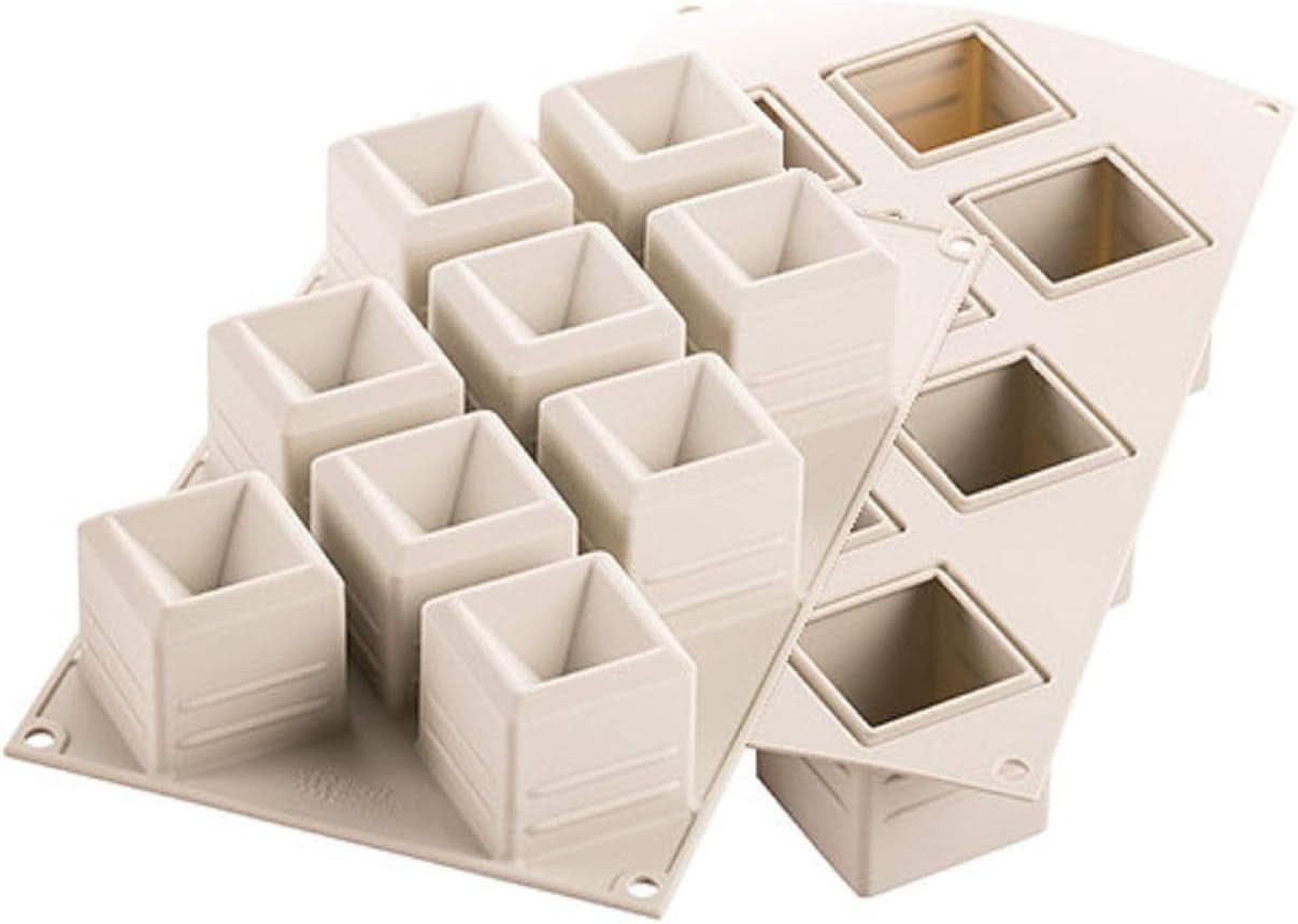 Silikomart, Moule pour gâteaux Tartufo en silicone, 8 Ports Simples, Ø 62 H 52 mm Cuisine Naty Shop Mosaico