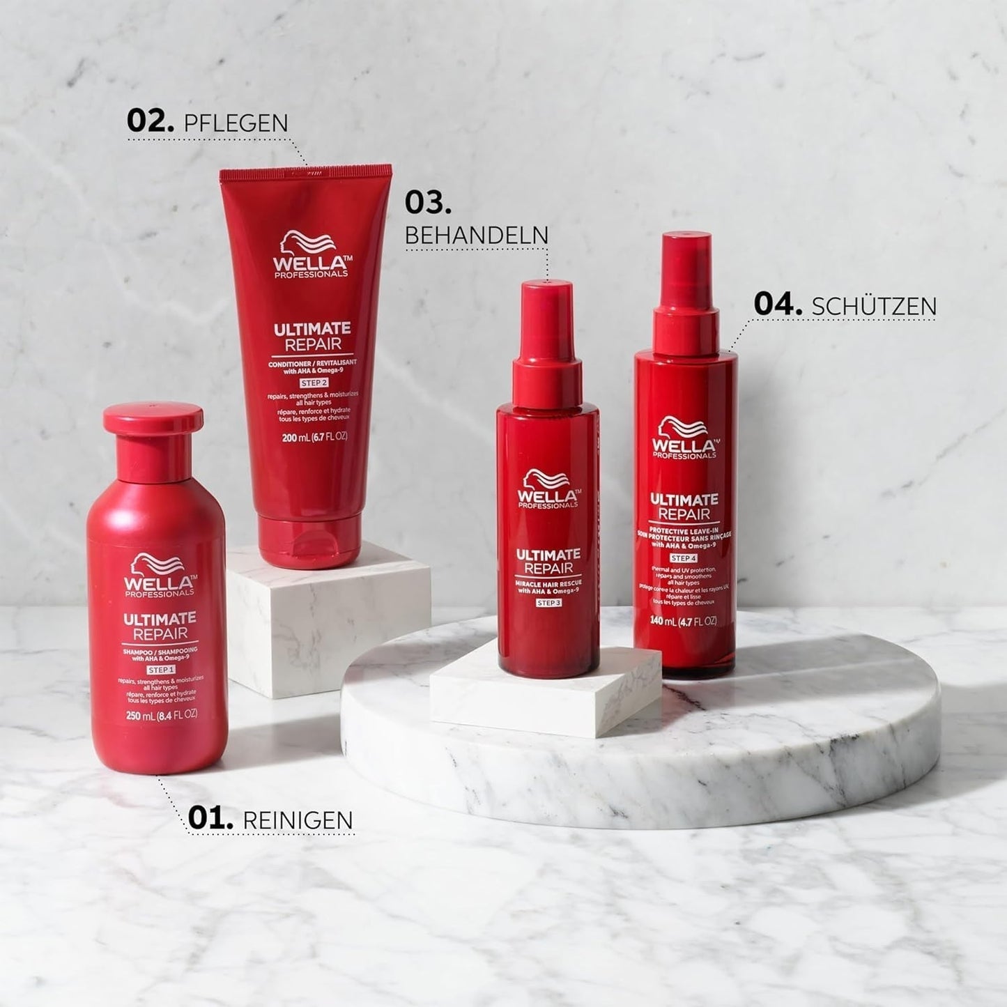 Wella Professionals Ultimate Repair Shampooing nettoyant en profondeur, 250 ml Wella douche et bain