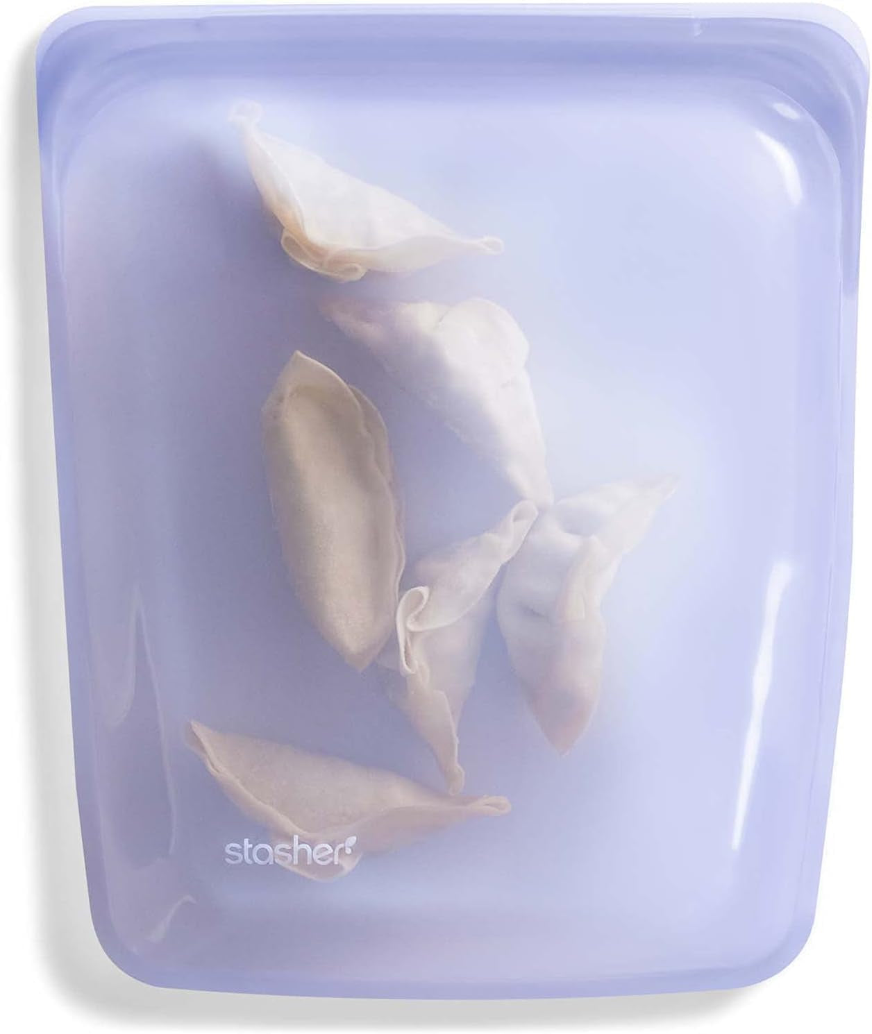 Stasher Bag Sac alimentaire réutilisable en silicone de qualité supérieure, demi-gallon, bleu, durable, four, lave-vaisselle, congélateur, sac à déjeuner écologique, préparation des aliments, 1893 ml, boîtes de conservation des aliments Naty Shop Lavande