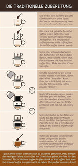 VietBeans Traditional – Ganze Kaffeebohnen – Traditionelle Trommelröstung - Hochwertiger vietnamesischer Kaffee – Geeignet für Fullyautomaten - 250g