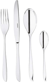 Sambonet 52163-81 Leaf - Ménagère Monobloc Inox 18/10 Naty Shop Set 6 Personnes - 24 Pièces