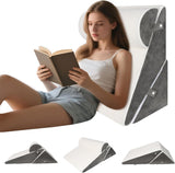 Oreiller compensé réglable pour lit, oreiller de lecture pour lit et canapé, oreiller de reflux en mousse, oreiller de dos, apnée du sommeil, lecture, élévation du sommeil, oreiller de jambe, maux de dos, ronflements