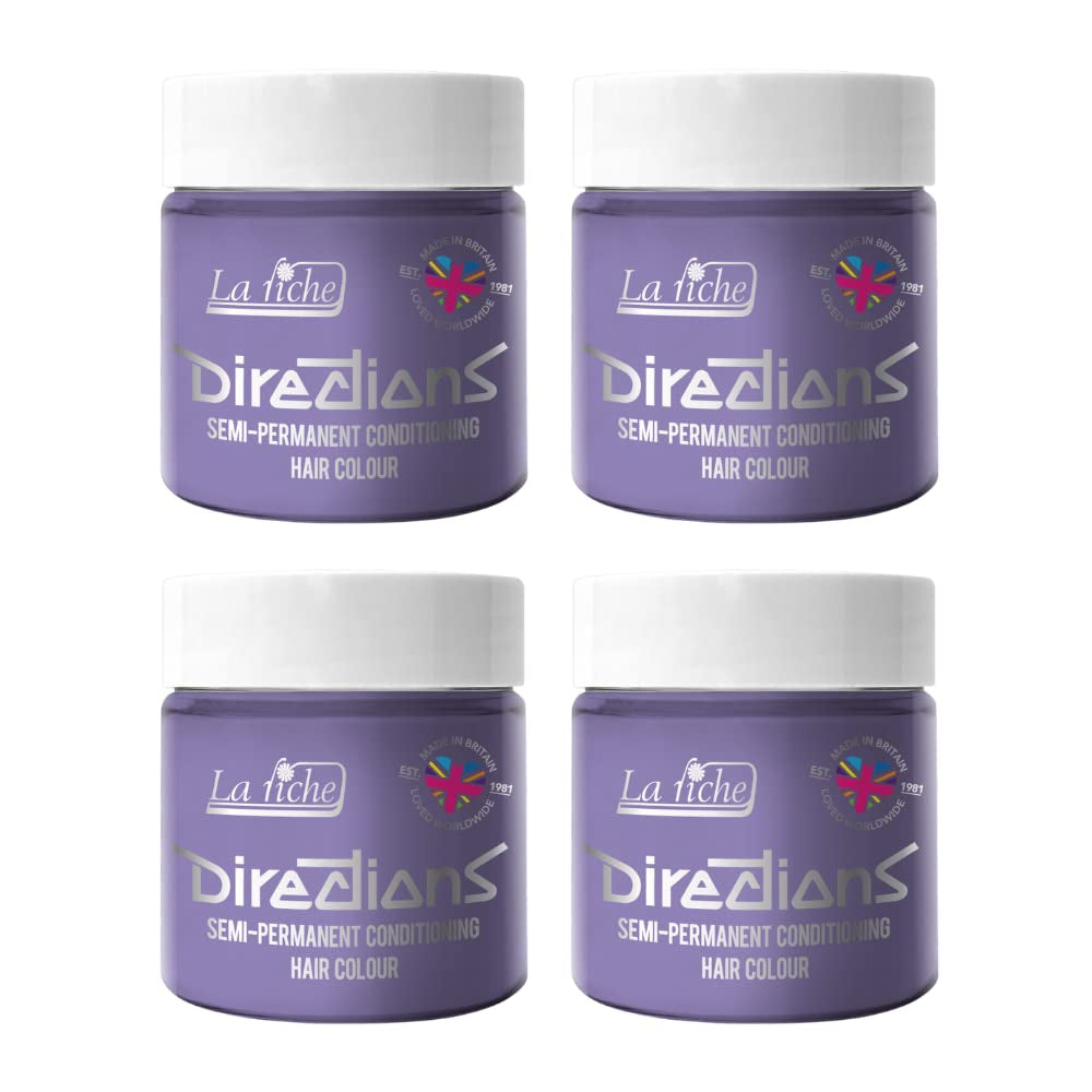 Directions coloration semi-permanente 100 ml boîte 4 pack (Pillarbox Red) Teinture capillaire Naty Shop Antique Mauve 100 Ml (pack de 4)
