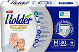 Couches jetables unisexes pour adultes, imperméables, absorbantes, élastiques, respirantes, super absorbantes, double couche, indicateur d'humidité, protection dermatologique 5 étoiles, moyen