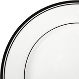 Amazon Basics Cafe Service de table 16 pièces à bord noir pour 4 personnes