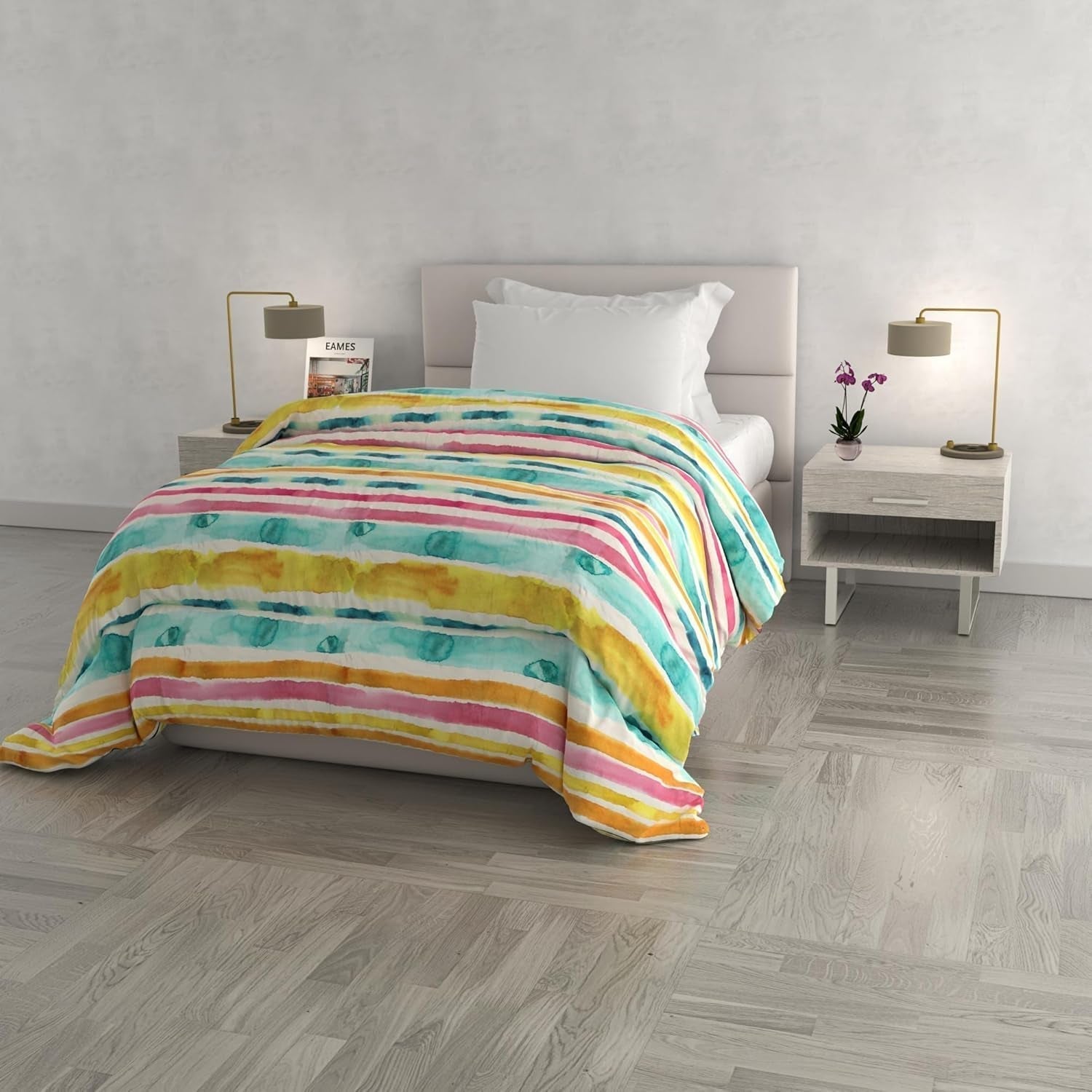 Couette d'hiver à la mode, Florence, 260X260Cm Couettes et couettes Naty Shop Fez 170X260Cm
