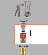 Raccords de tuyau à connexion rapide GARDENA 5 pièces 18270-81 : Kit de connexion rapide pour tuyaux d'arrosage avec raccords 5/8" ou 1/2" : Pour un raccordement rapide des tuyaux d'arrosage et des arroseurs.