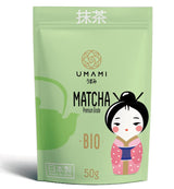 Thé vert Matcha Umami Bio en poudre - qualité premium, cultivé à Uji, Kyoto (Japon) Issu de l'agriculture biologique. 50g