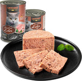 LEONARDO Nourriture humide [6x400g foie] | Nourriture humide pour chats sans céréales | Aliments humides complets en conserve