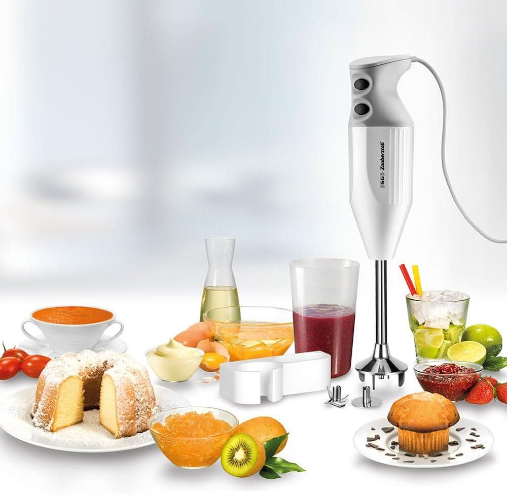 Esge-Zauberstab M 122 S, Stabmixer Weiß, Mit Zubehör, Jusqu'à 14 000 U/Min, 90310 Kitchen Naty Shop