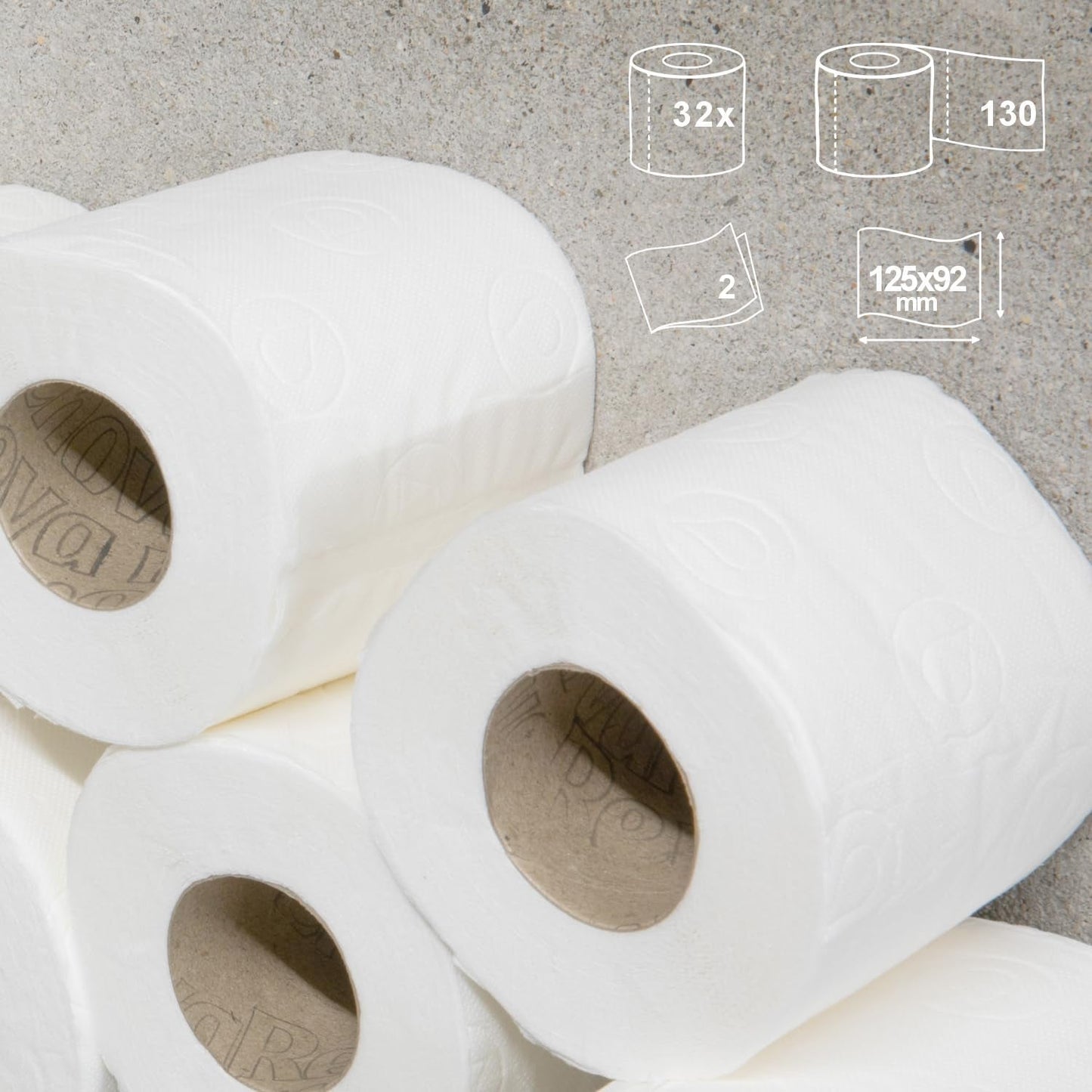 Papier toilette Renova Super Blanco, 32 rouleaux