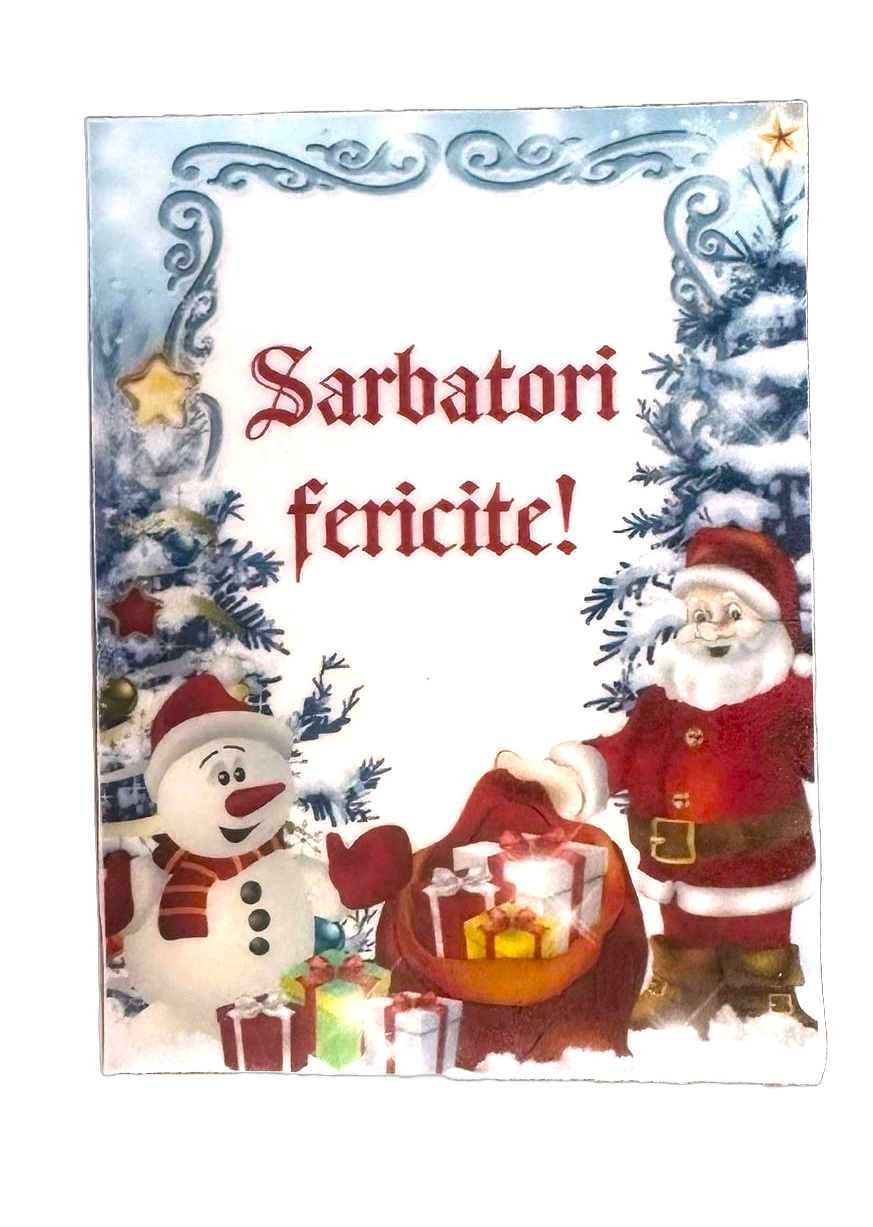 Décoration comestible en sucre - "Joyeuses fêtes !" Décorations de Nati Shop Pâte à Sucre