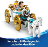 LEGO Ç€ Disney Princess Castle Cendrillon et calèche, ensemble pour filles à partir de 6 ans, jouet fantastique avec mini poupées princesse Cendrillon et prince charmant, idée cadeau pour les fans de Disney 43275 Jeux de construction Beuche den LEGO-Store