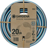 Tuyau Gardena EcoLine 1/2", 20 m sans composants du système : Tuyau d'arrosage durable en plastique recyclé, sans phtalates ni polluants, forte fonction de préhension, résistant au gel et aux UV (18930-20)