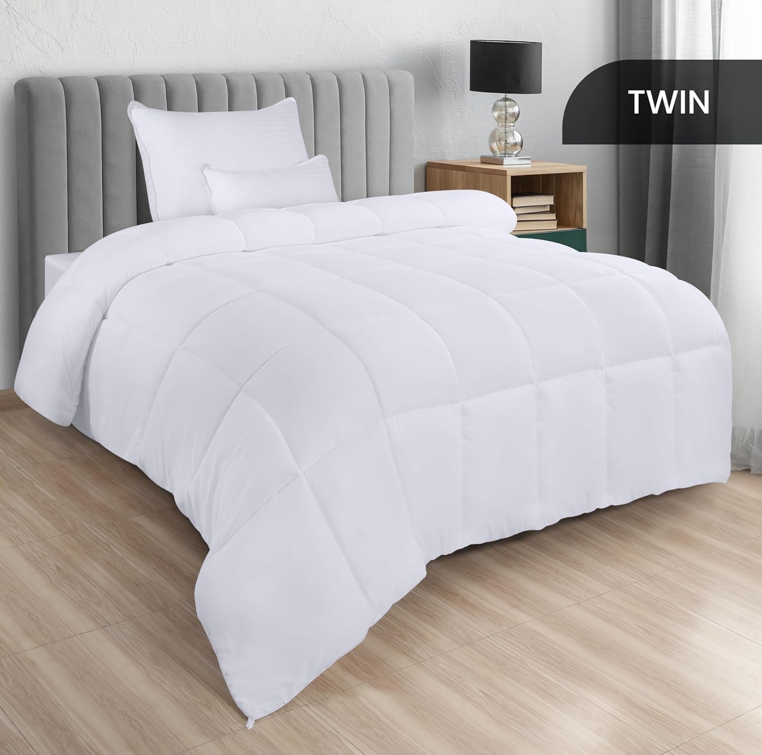 Utopia Literie FBA_B01JPECQF8 Couette double, blanc, polyester, double Couettes et couettes Naty Shop