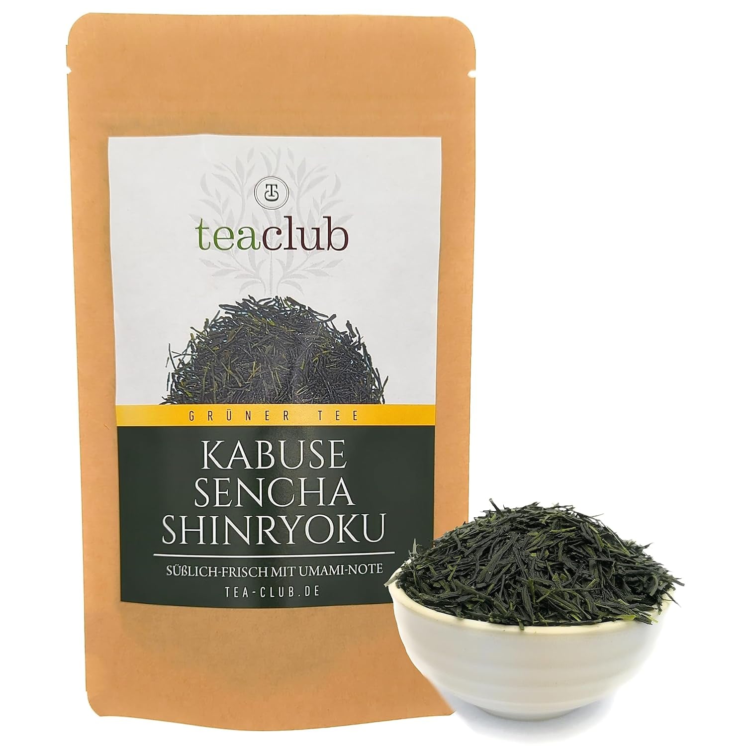 Thé vert Sencha First Flush Kabusecha en vrac 100g, thé vert japonais Kabuse Sencha Shinryoku, thé vert japonais Teaclub