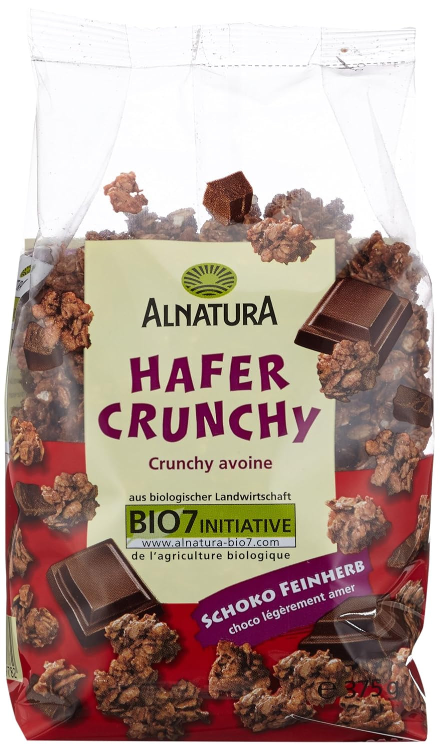 Galettes d'avoine croustillantes au chocolat bio, 375g