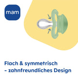 MAM Air Lot de 2 Sucettes en Silicone Extra Légères et Aérées Sucette pour Bébé Respectueuse des Dents en Silicone Spécial MAM SkinSoft avec Boîte à Sucette 6-16 Mois Ours/Rhinocéros