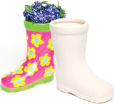 Baker Ross Pots en céramique 'Wellies' pour enfants (2 pièces)