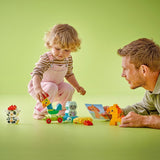LEGO DUPLO Train animalier, train jouet avec roues, construction et reconstruction créatives de figurines d'animaux, jouet éducatif pour les tout-petits, cadeau d'anniversaire pour les amoureux des animaux, filles et garçons de 1 an et demi 10412 Ensembles de construction Besuche den LEGO-Store