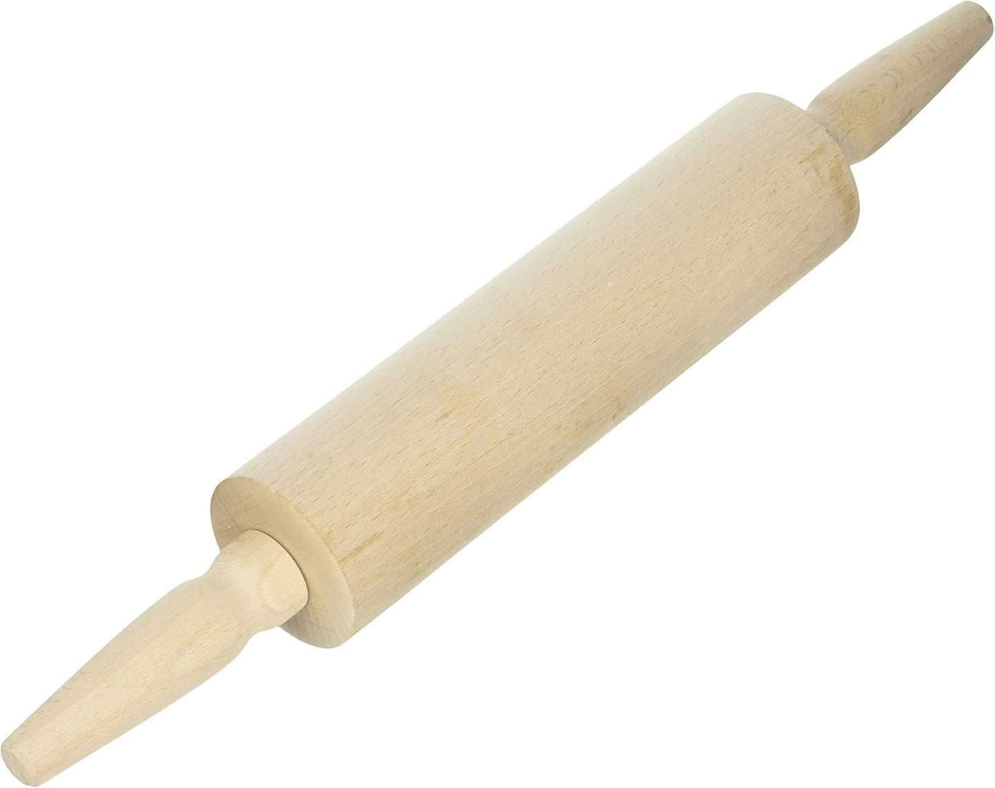 Zenker Rouleau à Pâtisserie en Bois de Hêtre - Rouleau à Pâtisserie de Haute Qualité pour Pâte et Fondant, 43 x 6 x 6 cm, Marron