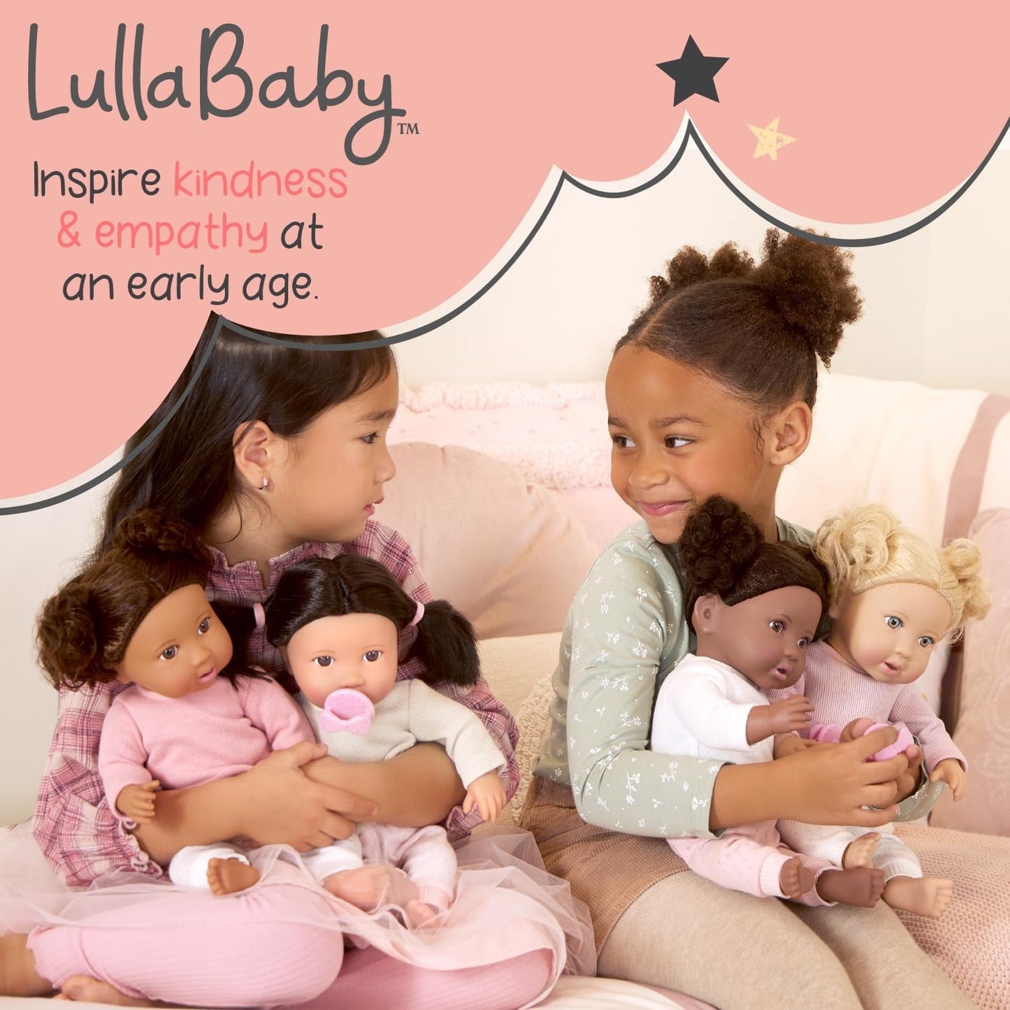 LullaBy – Baignoire pour poupée – Ensemble de bain – Jouet de bain – Accessoires pour poupée – Jeu d'eau réaliste – Enfants de 2 ans et plus