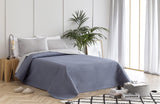 Todocama Fine Boutique Couvre-lit avec motif diamant printemps été automne hiver 100 % microfibre extra douce couvre-lit multifonction 105-200 x 260 cm beige lits et couvertures Besuche den Todocama-Store gris foncé Cama 80/90 - 180 x 260 cm.