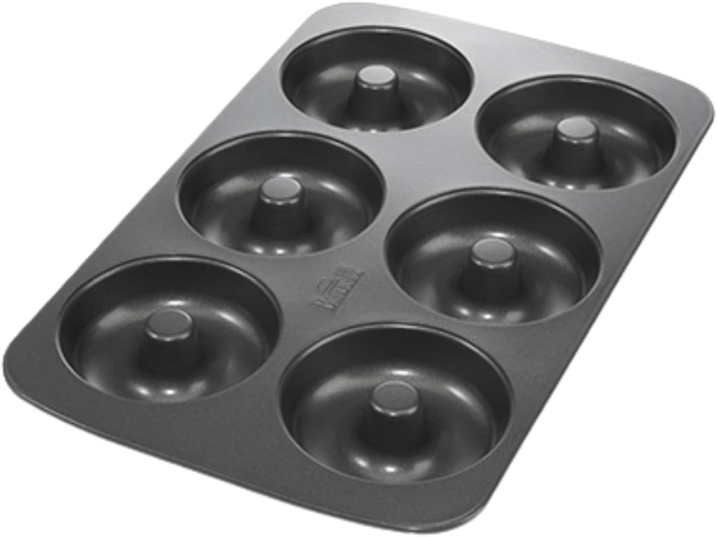 Birkmann, Easy Baking, Donutblech, Backform Für 6 Donuts, Mit Hochwertiger Antihaftbeschichtung, Ø 9 Cm, Mit Rezept, 881631 Moules et plaques pour la cuisson Naty Shop 6Er Donut-Blech