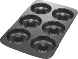 Birkmann, Easy Baking, Donutblech, Backform Für 6 Donuts, Mit Hochwertiger Antihaftbeschichtung, Ø 9 Cm, Mit Rezept, 881631 Moules et plaques pour la cuisson Naty Shop 6Er Donut-Blech